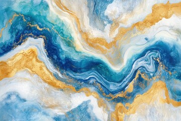 Abstract marble swirl art