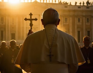  the pope walking to another life