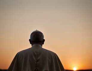  the pope walking to another life