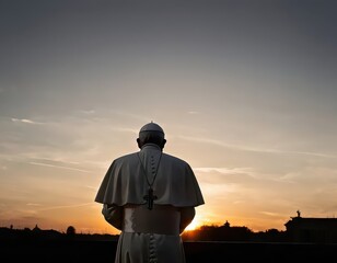  the pope walking to another life