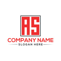 as Letter modern Logo Design Vector. Minimal as logo template background in illustrator