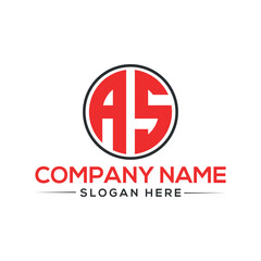 as Letter modern Logo Design Vector. Minimal as logo template background in illustrator