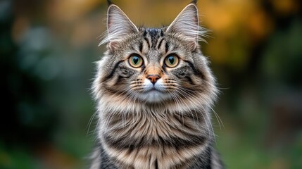 Fototapeta premium Portrait of a beautiful cat