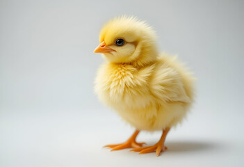 Fototapeta premium Easter chick isolated on transparent background .