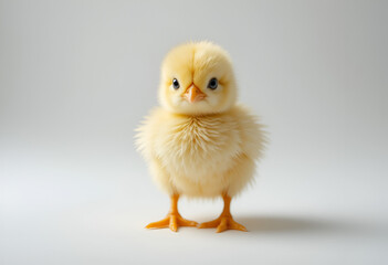 Easter chick isolated on transparent background .
