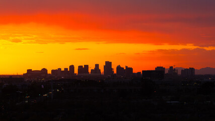 Naklejka premium Skyline