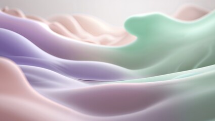 Obraz premium Fluid Abstract Gradient Background with Smooth Shapes and Pastel Colors