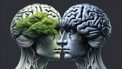 Obraz premium Symbolic representation of nature and hidden potential