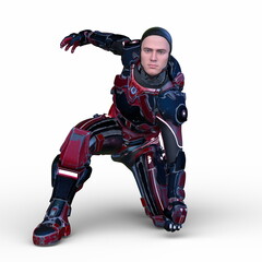 サイバーマン　3DCGレンダリング