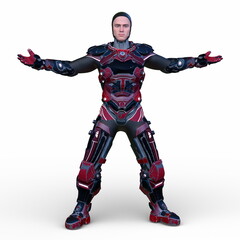 サイバーマン　3DCGレンダリング