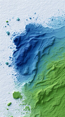 Earth texture in blue and green colors representing nature  