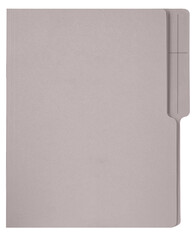 gray paper folder isolated on transparent background png