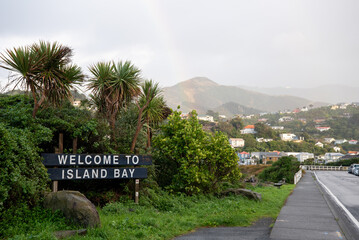Welcome to Island Bay Wellington sign