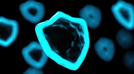 A robust digital shield symbolizes global cybersecurity, protecting networks from threats across technological landscapes.