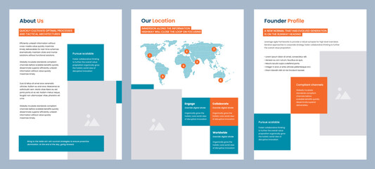 Catalog template, corporate annual report, brochure, flyer, business presentation with data chart.