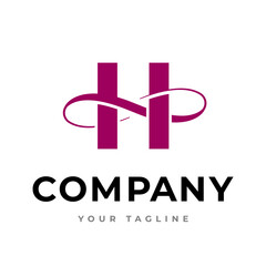 Stylized H Letter Logo – Elegant Monogram Symbol for Business, Fashion, Health or Creative Branding