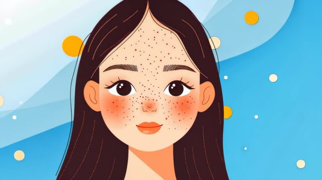 Explore how melanin affects postacne hyperpigmentation in a vibrant, modern flat illustration that blends textures and a playful style.