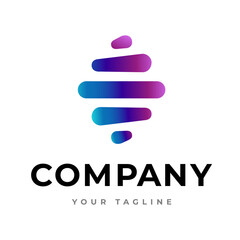 Gradient Swirl Logo – Abstract Tech Vortex Icon for Digital Innovation, Data Flow or Creative Technology Branding