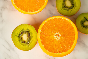 kiwi and orange