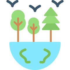 Environmental Awareness Flat Icon