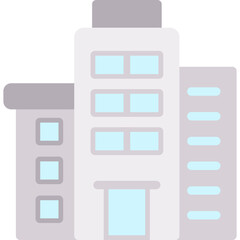 Office Building Flat Icon