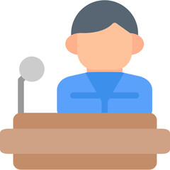 Public Statement Flat Icon