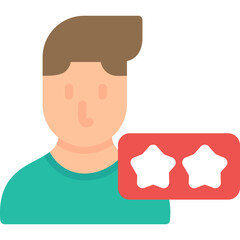 Customer Review Flat Icon