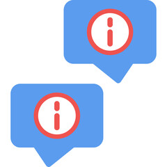 Info Center Logo Flat Icon