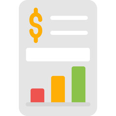 Obraz premium Expense Tracker Flat Icon