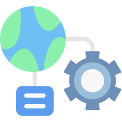 Network Setup Flat Icon