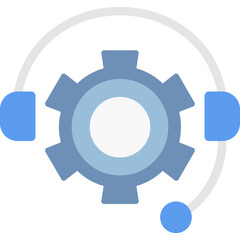 IT Support Flat Icon