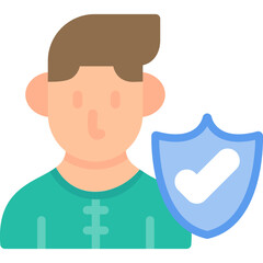 Elderly Citizen Flat Icon