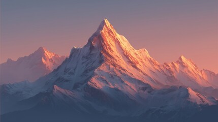 sunset over the mountains