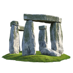 Stonehenge replica ancient stones green grass prehistoric monument
