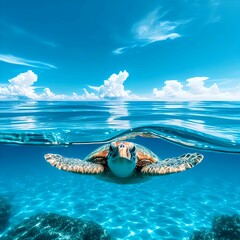 Obraz premium sea turtle 