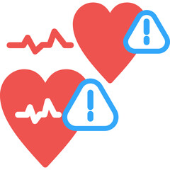 Heart Symptoms Flat Icon