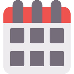 Academic Calendar Flat Icon