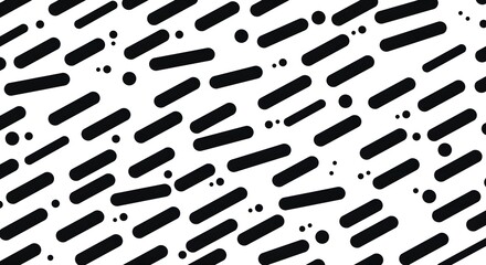 Black White Organic Pattern Print: Elegant Abstract AI Generated Design