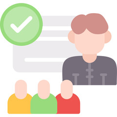 Group Study Flat Icon