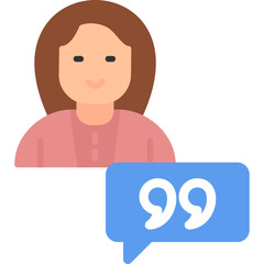Teacher's Quote Flat Icon