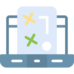 Fototapeta premium UX Strategy Flat Icon