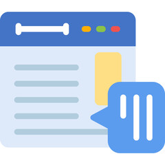 Fototapeta premium Header Flat Icon