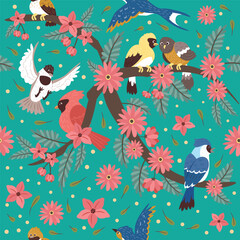 Vector Images of Various Types of Bird Patterns With Subtle Colors