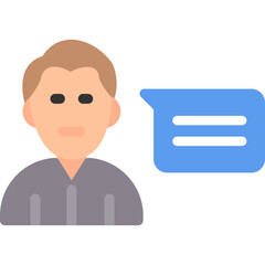 Friendship Message Flat Icon