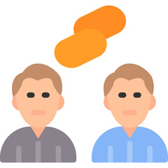 Friendship Bond Flat Icon