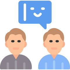 Friendship Laugh Flat Icon