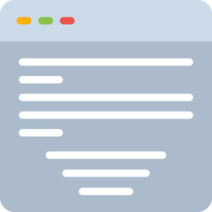 Obraz premium Code Library Flat Icon