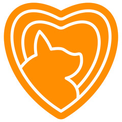 Pet Love illustration Icon