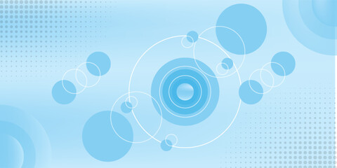 Abstract geometric background gradient soft light blue bokeh for Graphic Business background hitech technology digital design. VECTOR