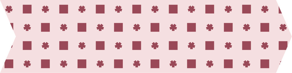 Vector set of colorful washi tapes with various patterns, ideal for scrapbooking, journaling, DIY crafts, and decoration projects. Isolated on white background.